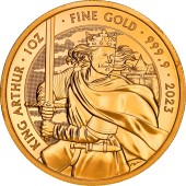 Золота монета 1oz Міфи Та Легенди: Король Артур 100 англійських фунтів 2023 Великобританія