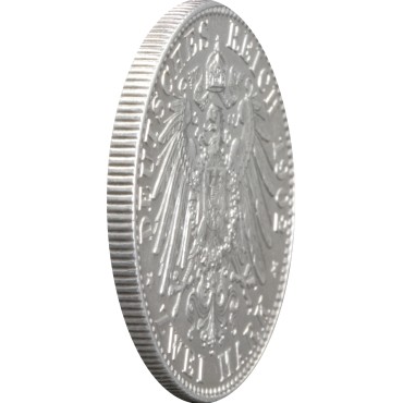 Срібна монета "День смерті короля Альберта" 2 марки 1902 Саксонія Німецька імперія