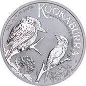 Срібна монета 1oz Кукабарра 1 долар 2023 Австралія