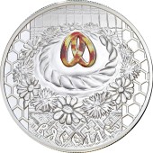 Срібна монета 1oz Весілля 20 рублів 2006 Білорусь