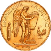 Золотая монета 100 франков 1886 Франция