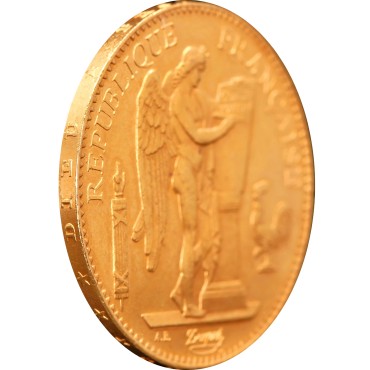 Золотая монета 100 франков 1886 Франция