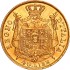 Золотая монета Наполеон I 40 лир 1814 Италия