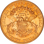 Золота монета 20 доларів США 1904