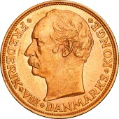 Золотая монета 20 крон 1912 Дания