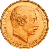 Золотая монета 20 крон 1917 Дания