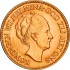 Золотая монета Королева Вильгельмина 10 гульденов 1925 Нидерланды