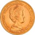 Золота монета Королева Вільгельміна 10 гульденів 1911 Нідерланди