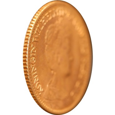 Золотая монета Королева Вильгельмина 10 гульденов 1911 Нидерланды