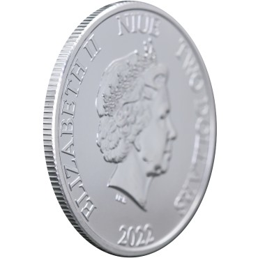 Срібна монета 1oz Дарт Вейдер "Зоряні Війни" 2 долара 2022 Ніуе