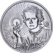 Серебряная монета 1oz Иконы Инноваций: Мария Кюри 2 доллара 2023 Ниуэ