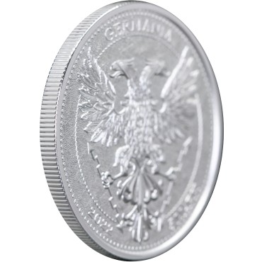 Срібний раунд 1oz Лист Липи 5 марок 2022 Німеччина