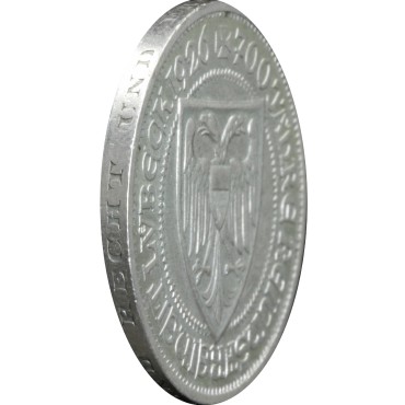 Серебряная монета 3 марки 1926 700 летие вольного города Любек Веймарская Республика Германия