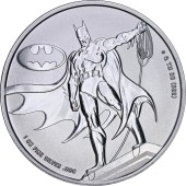 Серебряная монета 1oz Бетмен 5 долларов 2023 Самоа