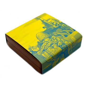 Срібна монета 1oz Архістратиг Михаїл "Російський Військовий Корабель" 1 гривня 2021 Україна (кольорова)