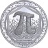 Серебряная монета 1oz Число ПИ 3,14 долларов 2023 Соломоновы Острова