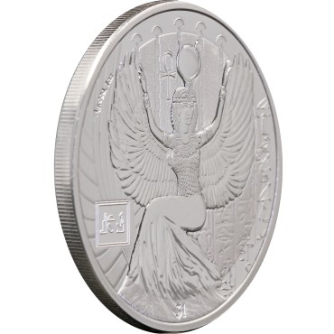 Срібна монета 1oz Єгипетські Боги: Ісіда 1 долар 2023 Сьєрра-Леоне