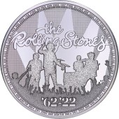 Серебряная монета 1oz Легенды Музыки: The Rolling Stones 2 английских фунта 2022 Великобритания