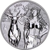 Срібний раунд 1oz Валькірії: Остара 5 марок 2023 Німеччина