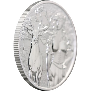 Серебряный раунд 1oz Валькирии: Остара 5 марок 2023 Германия