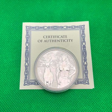 Серебряный раунд 1oz Валькирии: Остара 5 марок 2023 Германия