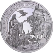 Срібна монета 1oz Королева Фей Уна и Редкросс 1 фунт стерлінгів 2023 Остров Святої Єлени