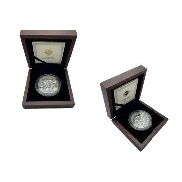 Срібна монета 2oz Давід і Голіаф 10 седі 2022 Гана