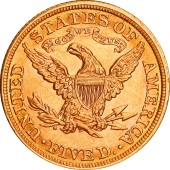 Золота монета Американський Орел 5 доларів 1881 США