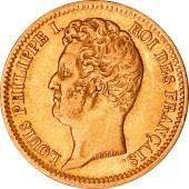 Золотая монета 20 франков 1831 Франция
