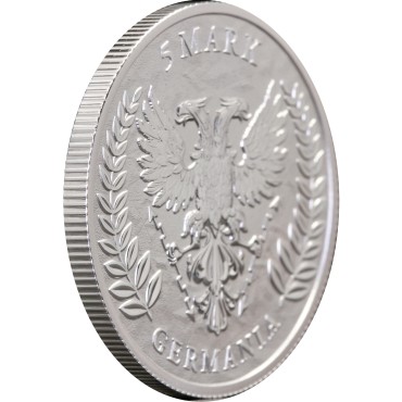 Серебряный раунд 1oz Германия 5 марок 2023 Германия