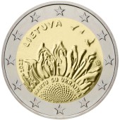 Монета Литва Вместе С Украиной 2 Евро 2022 Эстония (блистер)
