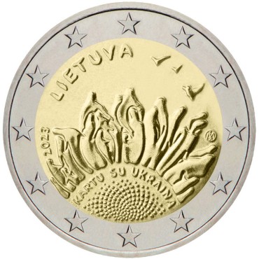Монета Литва Разом З Україною 2 Євро 2022 Естонія (блістер)