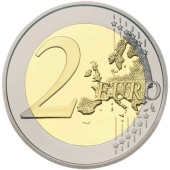 Монета Литва Вместе С Украиной 2 Евро 2022 Эстония (блистер)