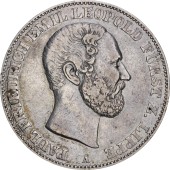 Серебряная монета 1 Союзный Талер 1860 Липпе