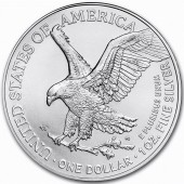 Серебряная монета 1oz Американский Орел 1 доллар 2023 США (Тип 2)