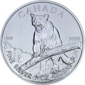Срібна монета 1oz Пума Дика Природа 5 доларів 2012 Канада
