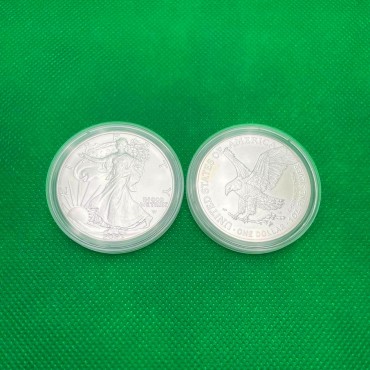 Срібна монета 1oz Американський Орел 1 долар 2023 США (Тип 2)