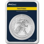 Серебряная монета 1oz Американский Орел 1 доллар 2023 США (MD Premier + PCGS FirstStrike®)