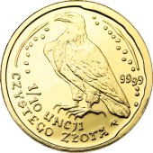 Золотая монета 1/10oz Орлан-Белохвост 50 злотых 2007 Польша