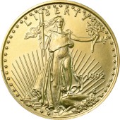Золота монета 1/4oz Американський Орел 10 доларів 1992 США