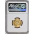 Золотая монета 10 рублей 1899 Николай 2 Россия (на гурте АГ) NGC MS64