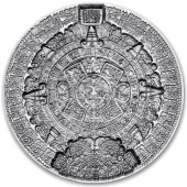 Срібний раунд 2oz Сонячний Камінь Ацтеків Південна Корея