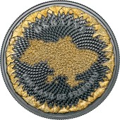Срібна монета 1oz Україна Земля Cвободи 1000 Сатоші 2022 Сполучені Крипто Штати (позолота)