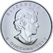 Серебряная монета 1oz Пума Дикая Природа 5 долларов 2012 Канада