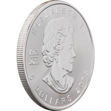 Срібна монета 1oz Кленовий Лист 5 доларів 2023 Канада