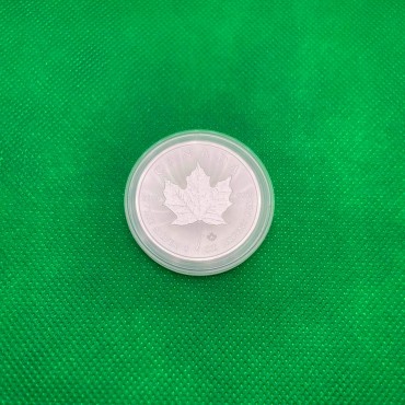 Серебряная монета 1oz Кленовый Лист 5 долларов 2023 Канада