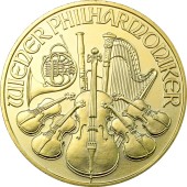 Золотая монета 1/4oz Венская Филармония 25 Евро 2003 Австрия