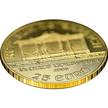 Золота монета 1/4oz Віденська Філармонія 25 Євро 2003 Австрія