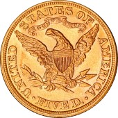 Золота монета Американський Орел 5 доларів 1882 США