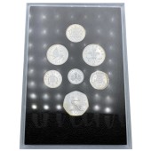 Набор серебряных монет (7 шт.) Гербы Британии 2008 Великобритания (пруф)